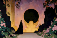 Mystical Garden Sunset carta da parati