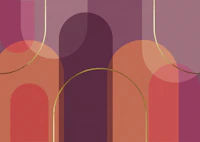 Retro Sunset Curves papiers peint