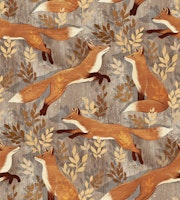Where the Fox Hides in Silver Wood Small wallpaper