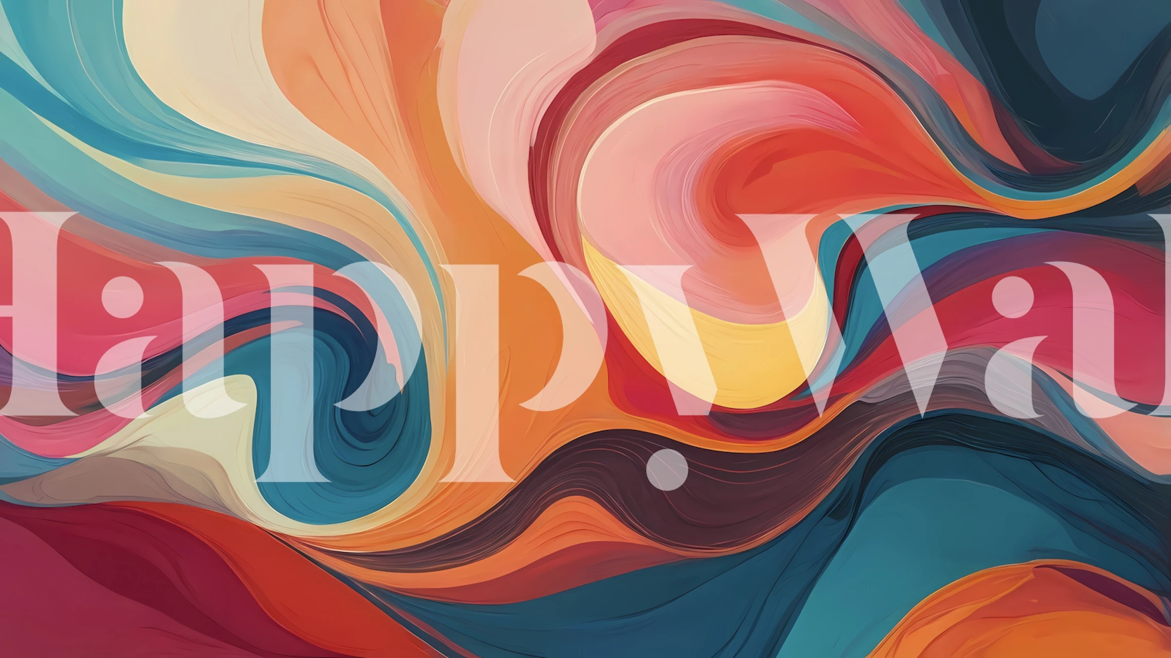 Energetic Color Fusion wallpaper in a room