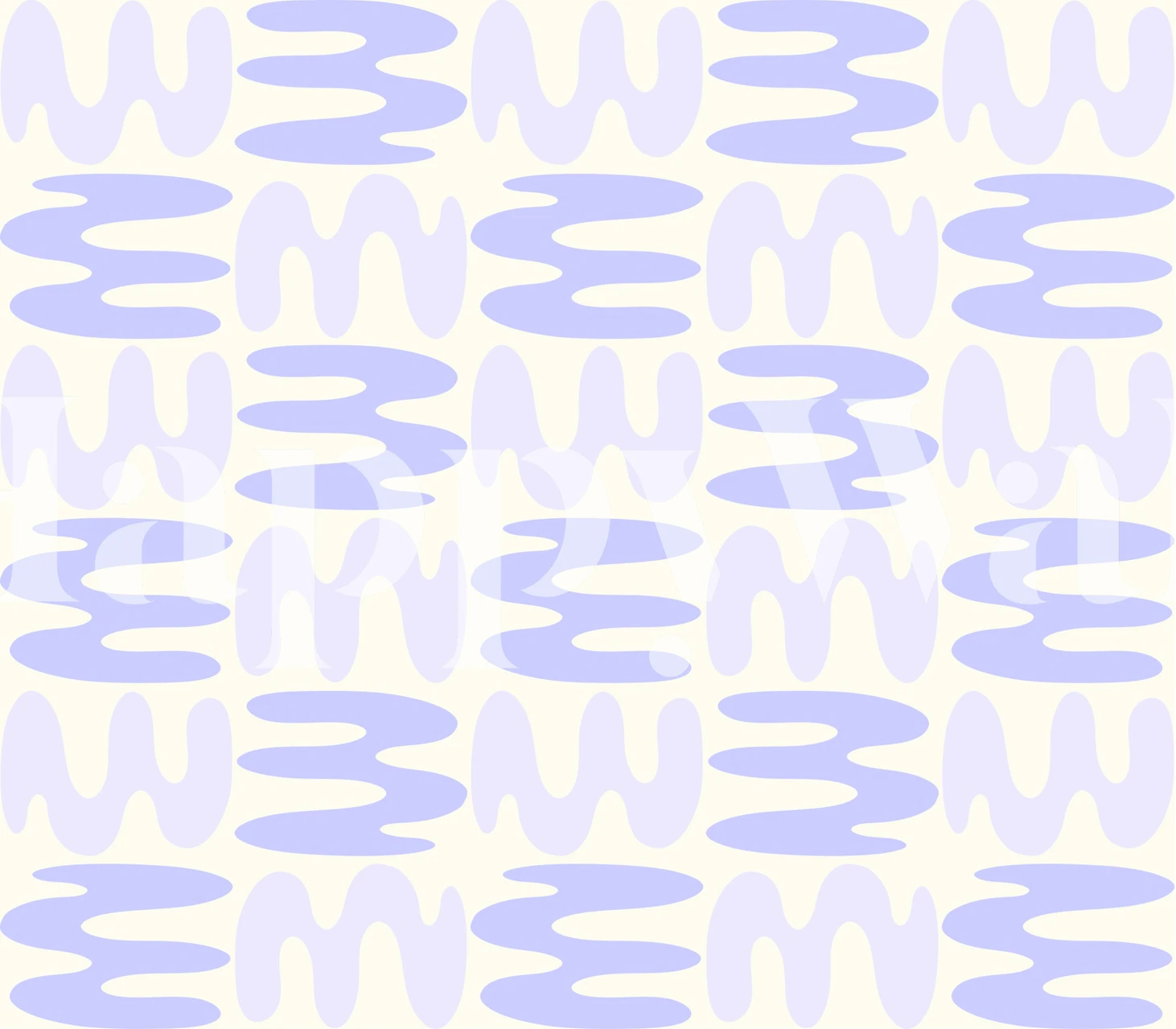 Soft Coral Waves II tapet i ett rum