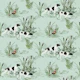 Vintage Hunting Dog Scene - Ice Blue