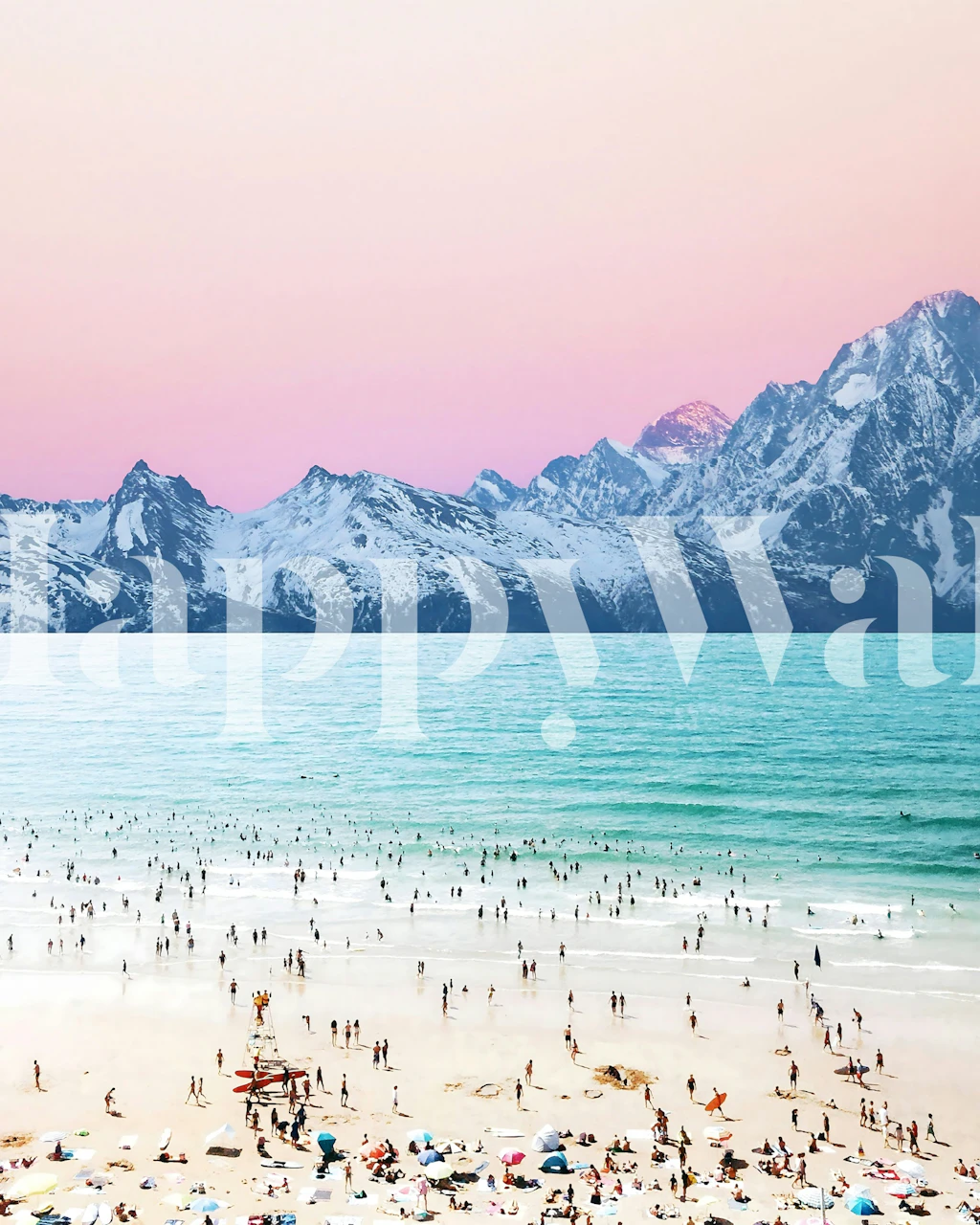 Tapeta The Island Pastel w pokoju