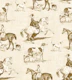 The Hunt - Equestrian Toile in Goldenrod