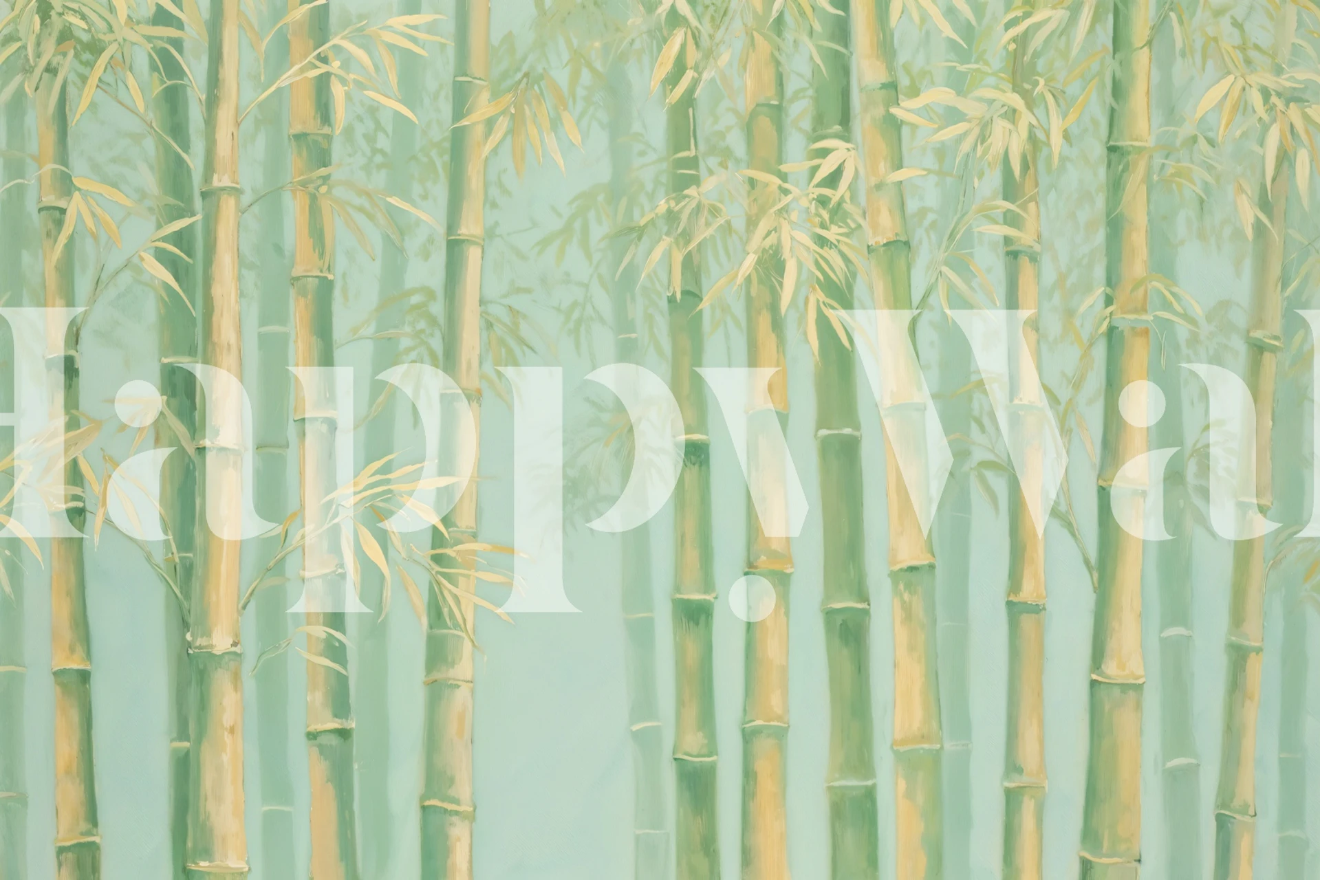 Papel de parede Tranquil Bamboo Forest em um quarto