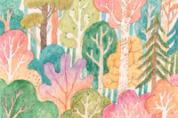 Enchanted Woodland Scene tapete
