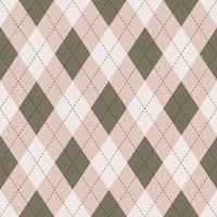 Classic Argyle Pattern Sage and Baby Pink wallpaper