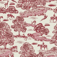Country Brook- Red wallpaper