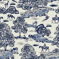 Country Brook- Royal Blue wallpaper