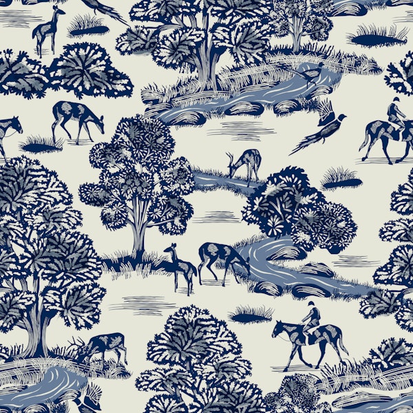 Country Brook- Royal Blue