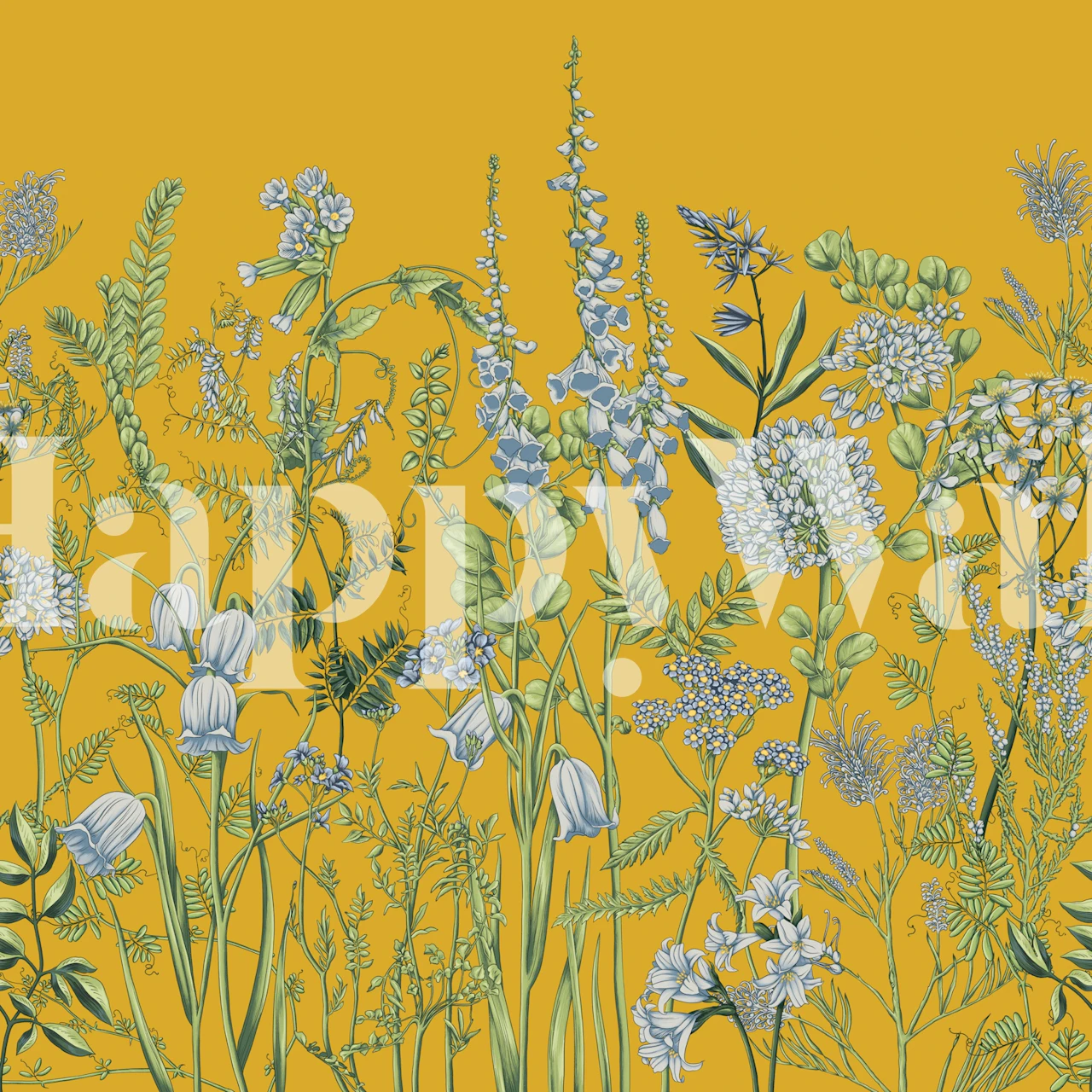 Botany 2 floral wallpaper in a room