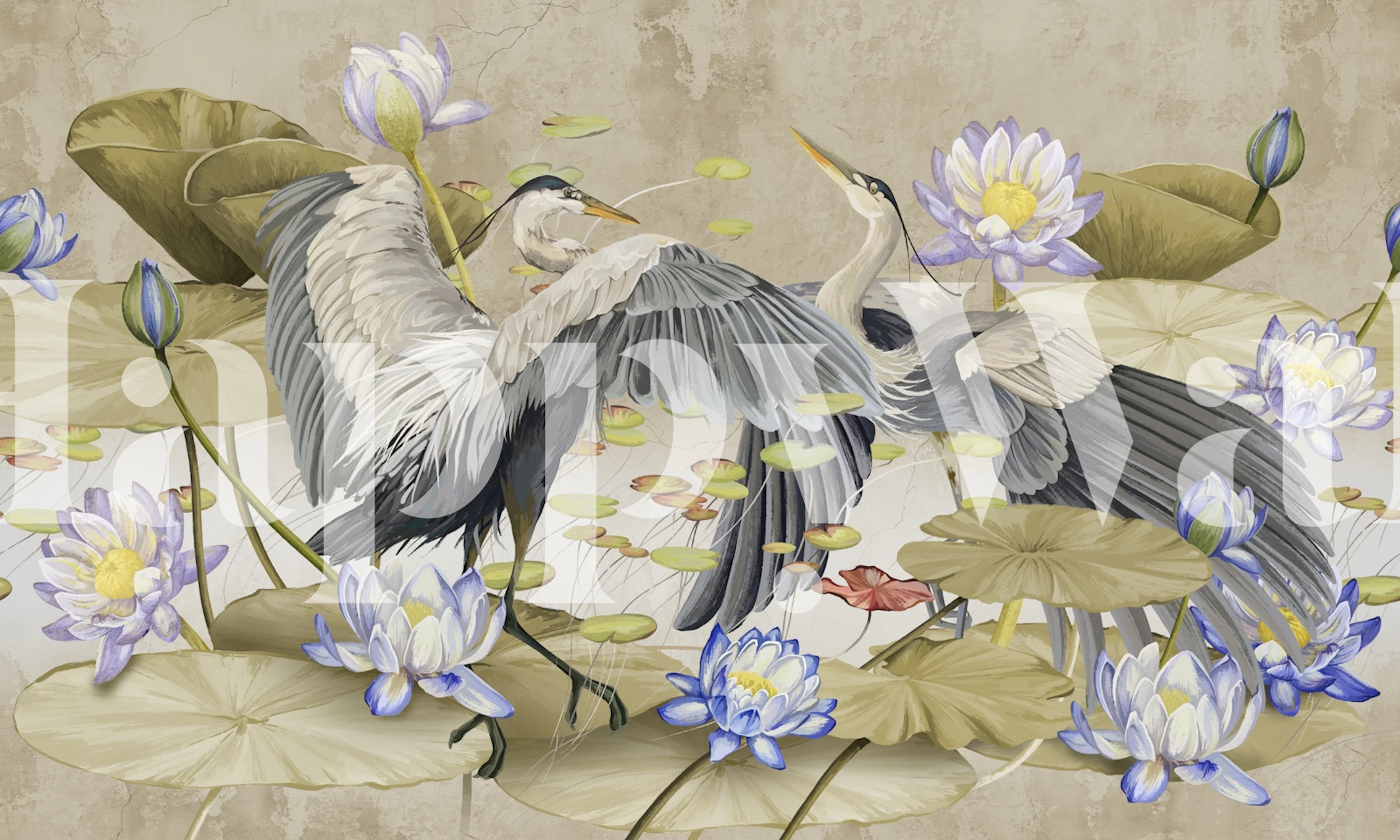 Dance of love 2 wallpaper design in a room