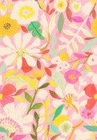 Abstract Garden Painterly Florals Light Pink ταπετσαρία