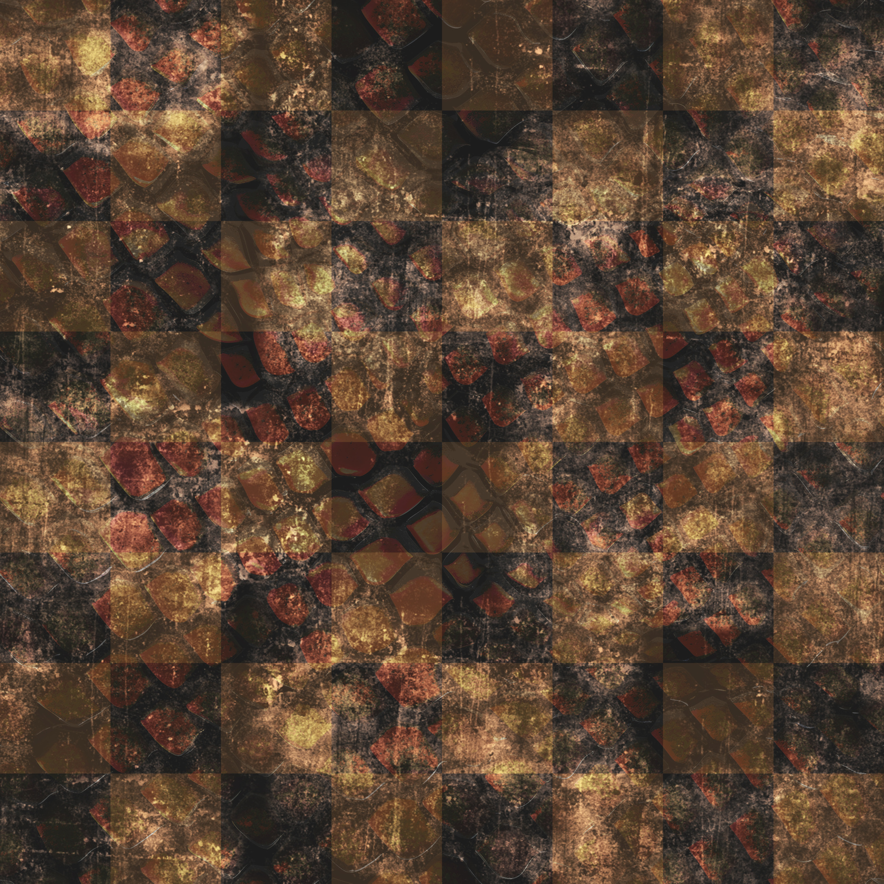 Dark Checker Sunlight and Snake Wallpaper