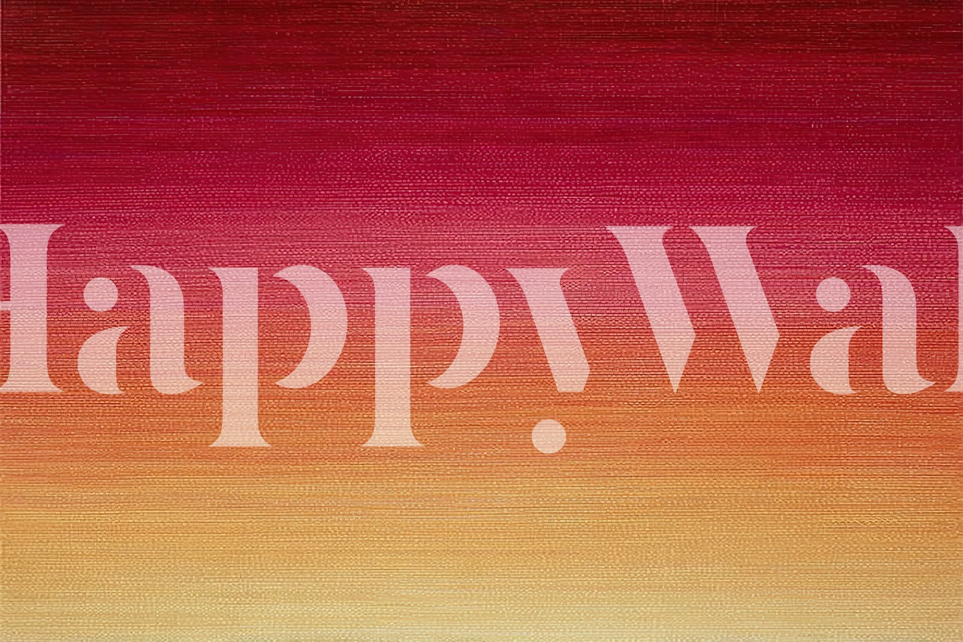 Sunset Red Gradient wallpaper in a room