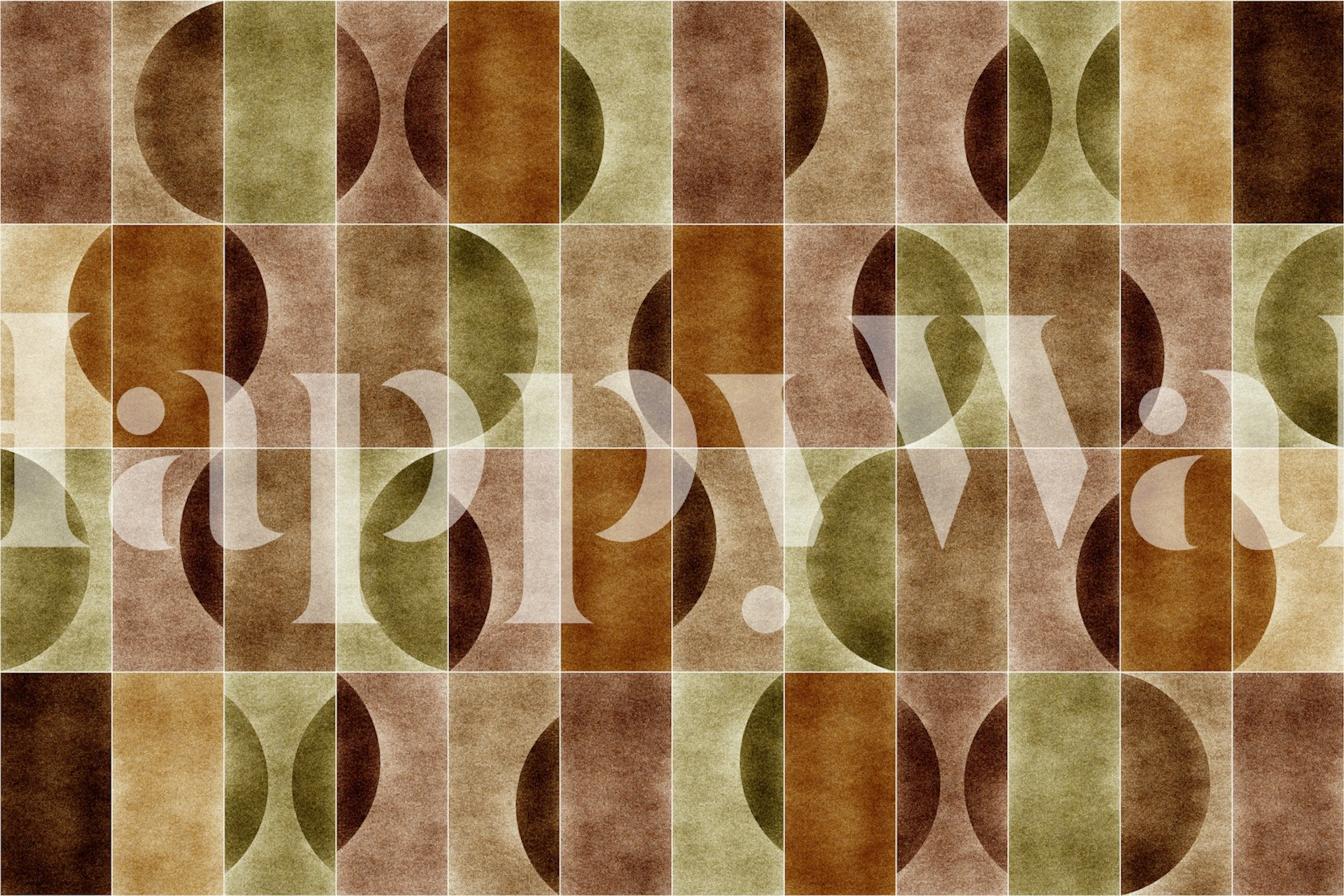 Velluto Gloomy Geometry wallpaper in una stanza