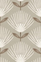 Art Deco Fan flowers neutral tapete
