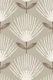 Art Deco Fan flowers neutral
