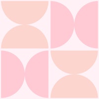 Semicircles - Pastel Pink Orange - Big wallpaper