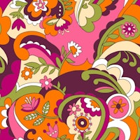 Groove Blossoms-Dark tapet