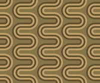 Zig-Zag Curved Stripes  L – Brown & Beige wallpaper