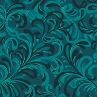 Bohemian jewel flourish monochrome teal ταπετσαρία
