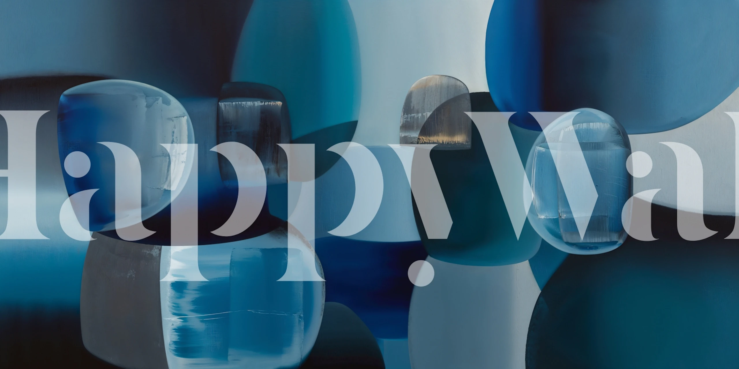 Papel de parede Midnight Sphere Reflections em um cômodo