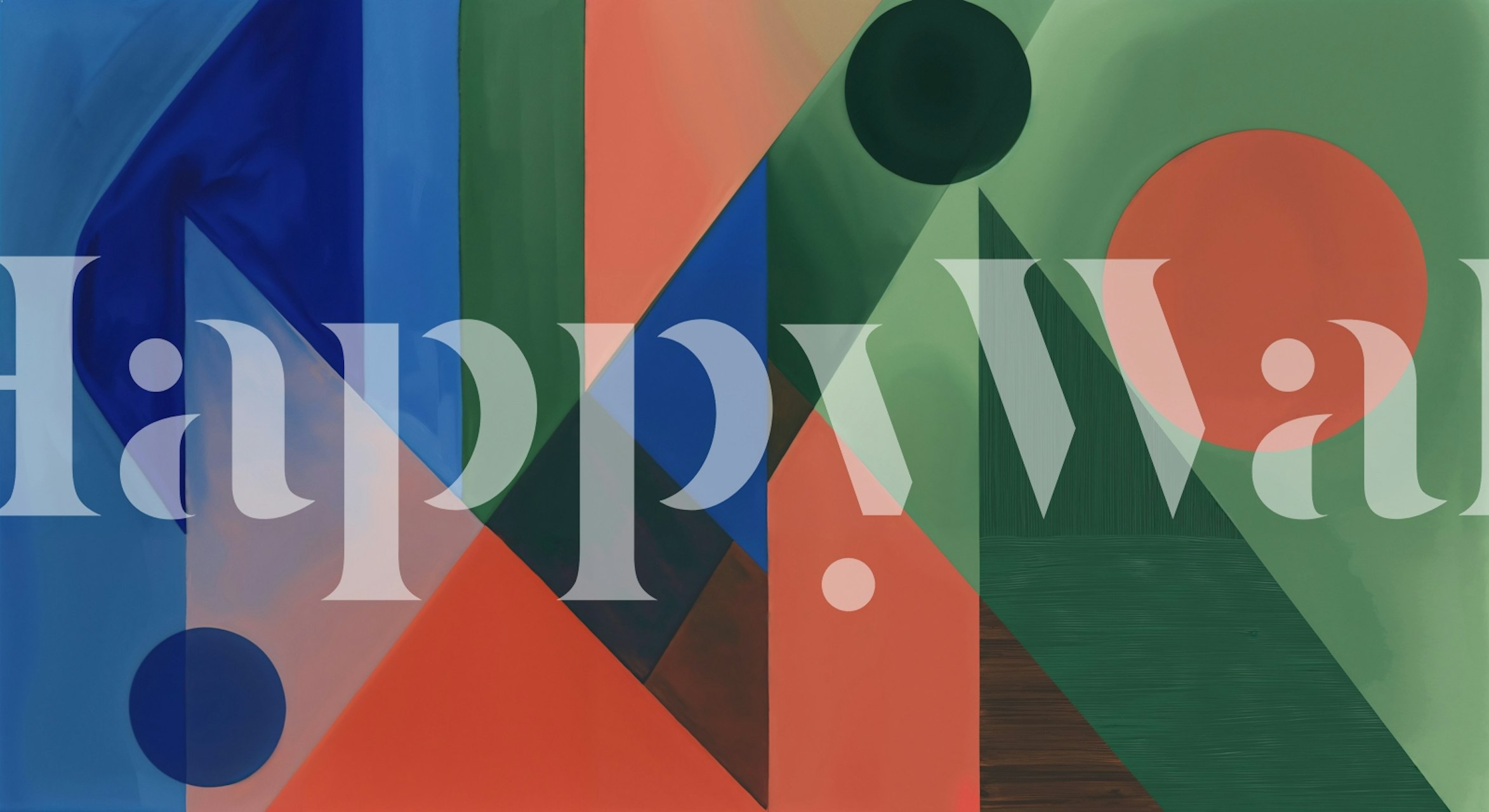 Papel de parede Retro Geometric Design em um quarto