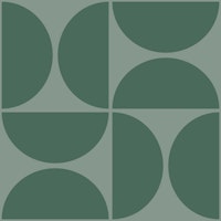 Green Geometric Harmony tapete