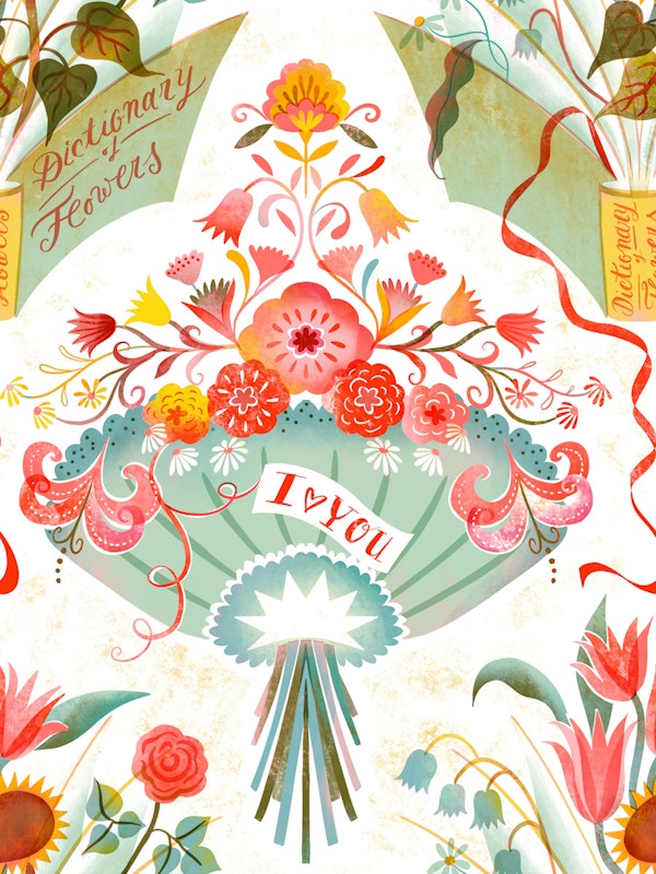 dictionary of flowers damask