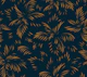 Palm Leaf Highlights - Navy Mustard