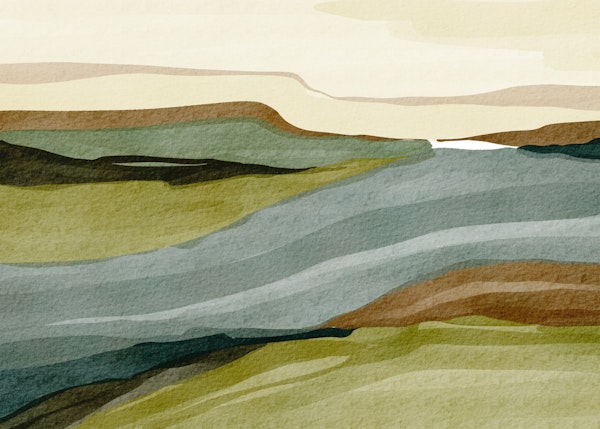 Calm Riverbank Scene