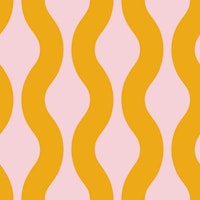 Pink and Yellow Modern Waves 3 papel pintado