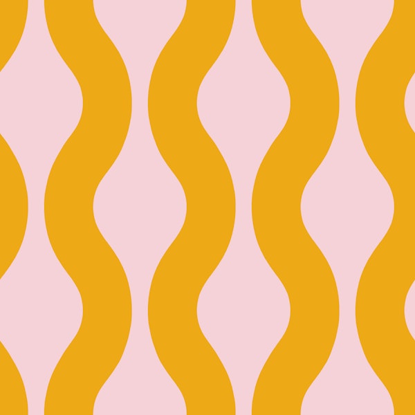 Pink and Yellow Modern Waves 3