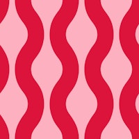 Pink and Crimson Red Modern Waves 3 papel pintado