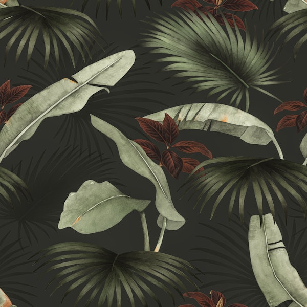 Dark Palms - Deep Green