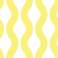 Pastel Butter Yellow Modern Waves 3A papel pintado