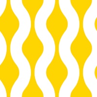 Bright Butter Yellow Modern Waves 3B carta da parati