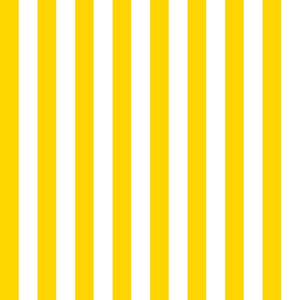 Bright Butter Yellow White Stripes - Medium