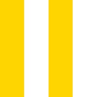 Bright Butter Yellow White Stripes - Wide behang