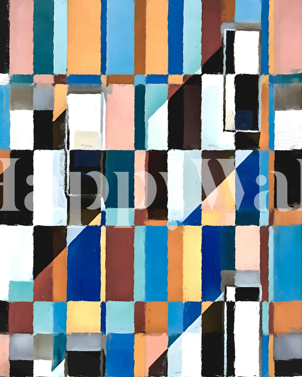 Papel pintado Scandinavian Earth en una habitación moderna