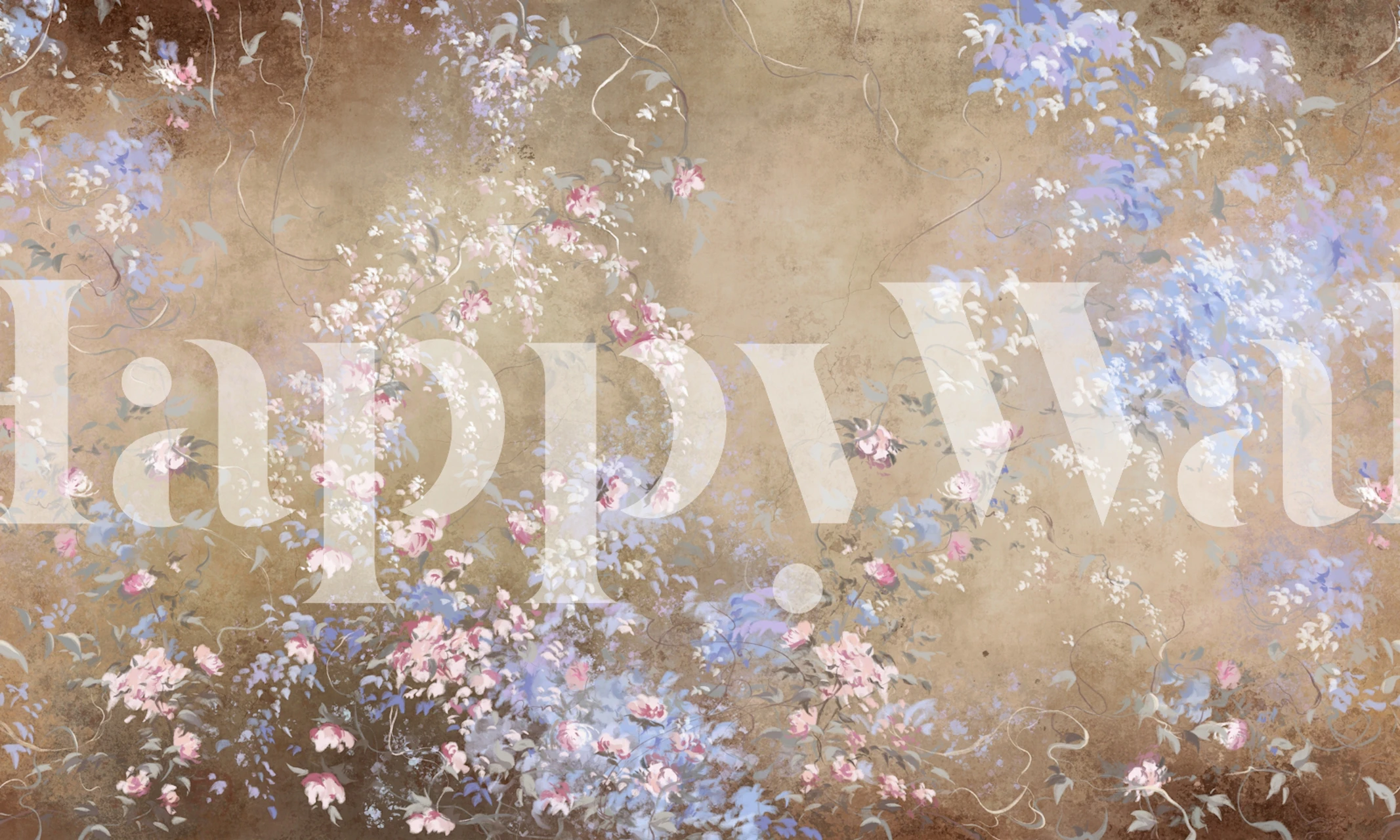 Romantic garden 6 papel de parede em um quarto