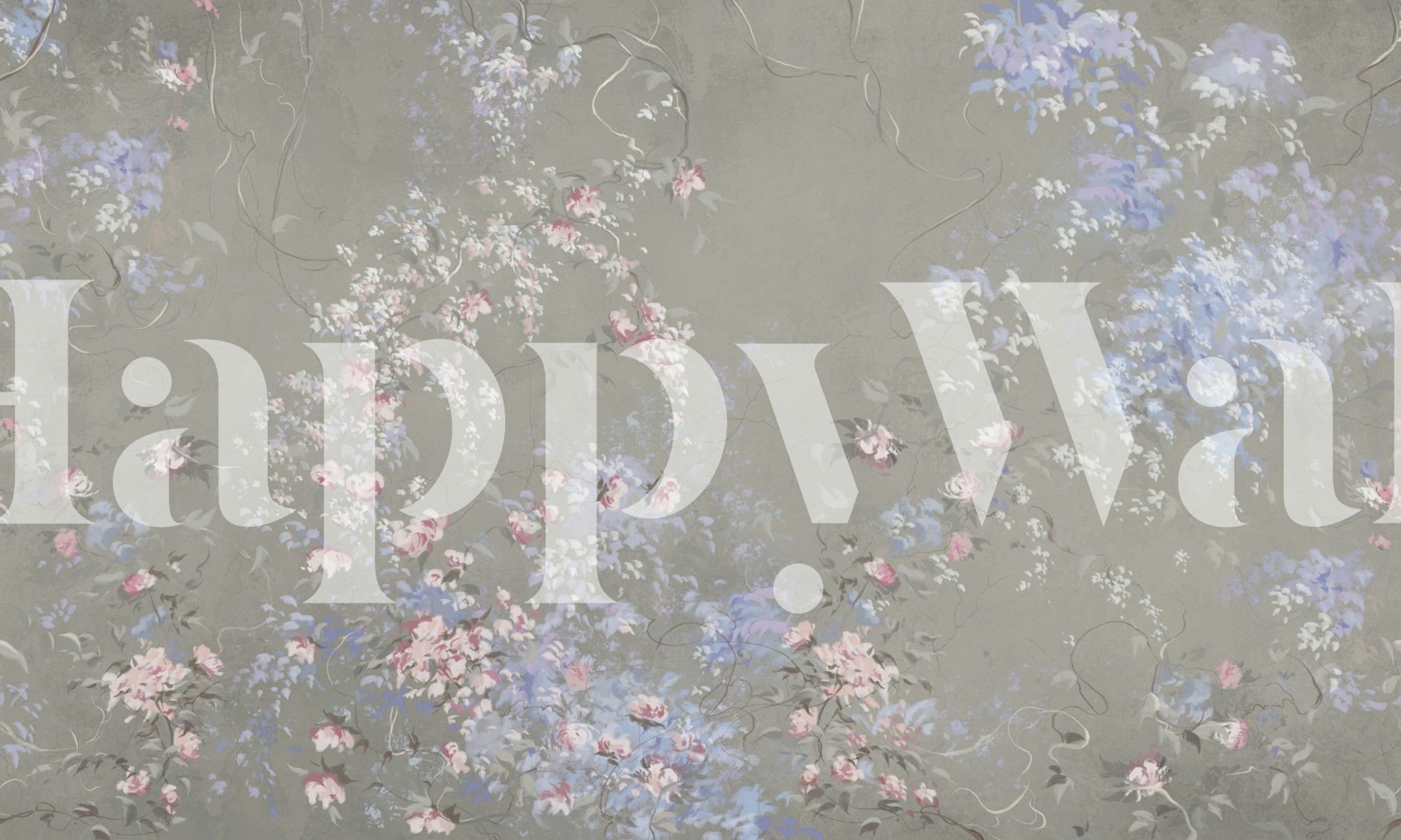 Romantic garden 10 papel de parede floral em um quarto