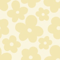 Lulu Scandi Flowers - Mono-Butter Yellow 2 tapet