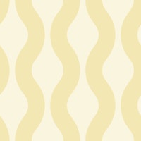 Monochrome Butter Yellow Modern Waves 3A papel pintado