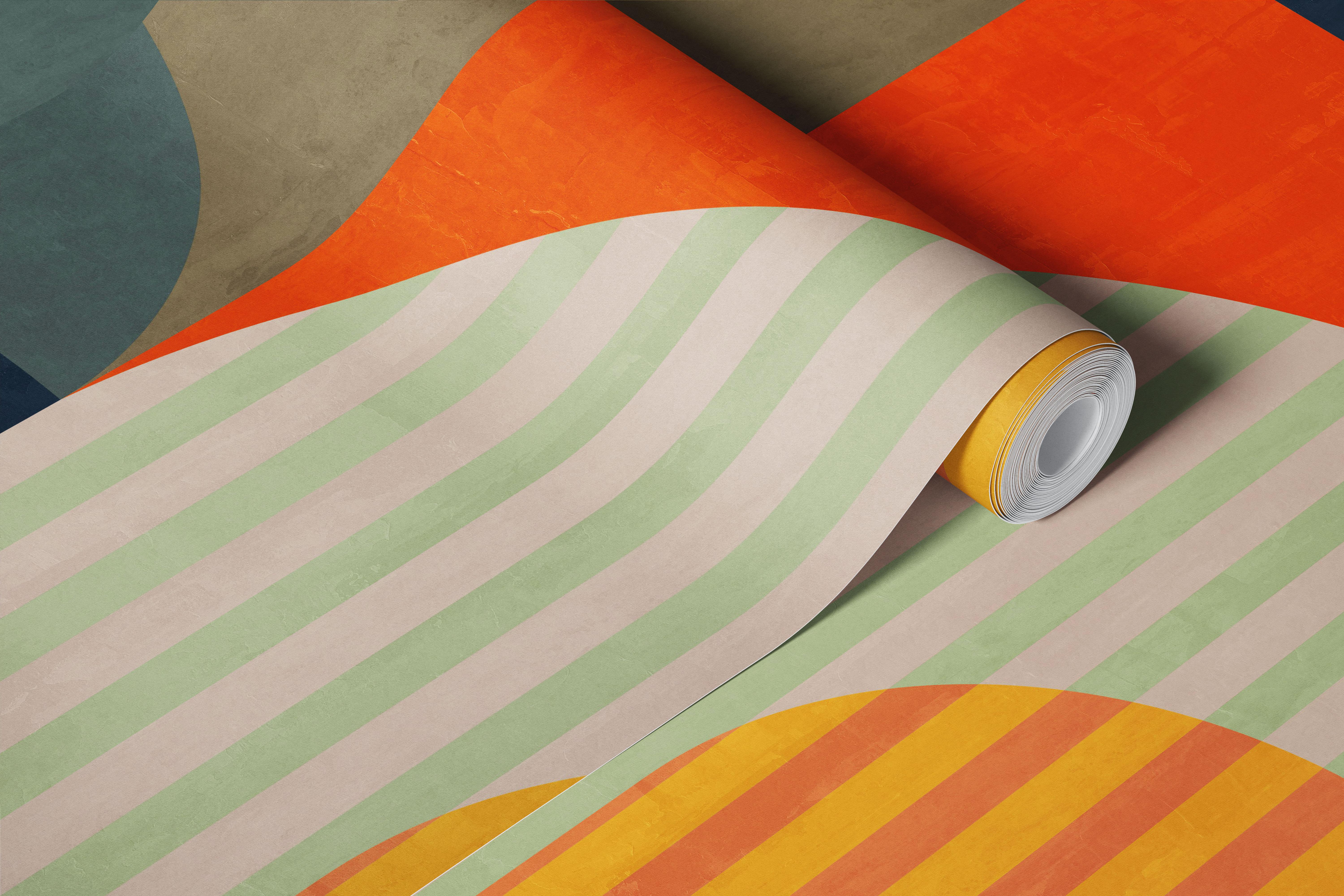 Geometric Harmony Design tapet i rommet