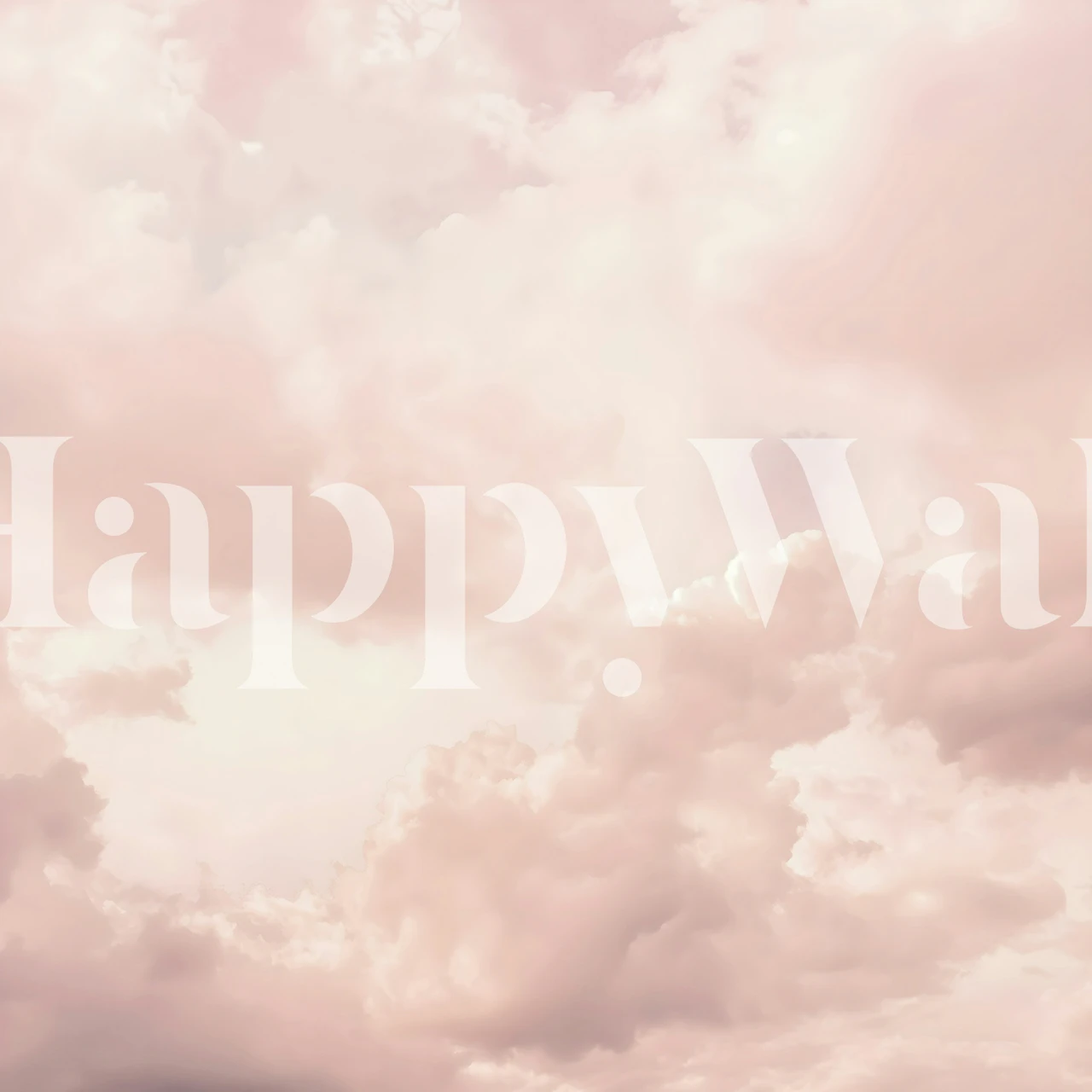 Pink Pastel Sky Dreamy Cloudscape tapet
