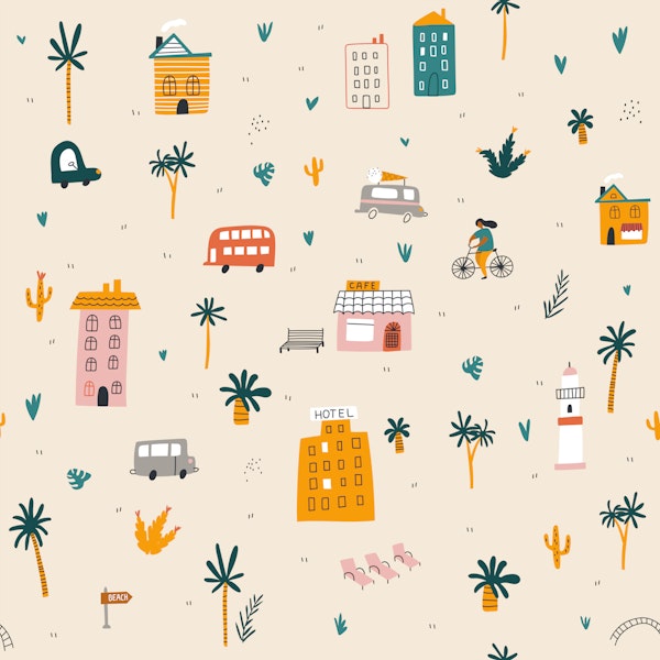 Whimsical Urban Illustration