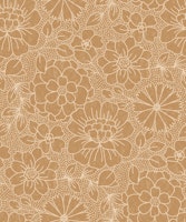 Boho Floral in Basket Beige wallpaper