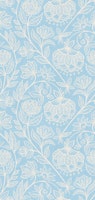 Dreamy Chalk Chintz Floral in Blue and Cream papel pintado